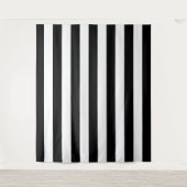 Tenture Bandes Verticales Noires Et Blanches (Devant)