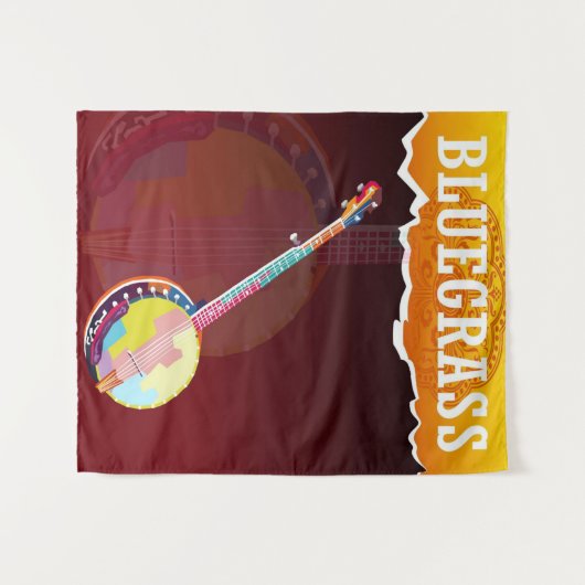 Tenture banjo bluegrass (Devant (Horizontal))