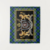 Tenture Bannerman Clan Badge & Motto avec Lions (Devant)