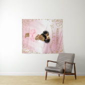 Tenture Bannière arrière-plan du Baby shower Princess Tutu (En situation (horizontale))