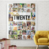 Tenture Bannière Bon Anniversaire 21 ans Hello Twenty One