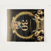 Tenture Bannière Chic 30e anniversaire Whiskey Black Gold  (Devant (Horizontal))