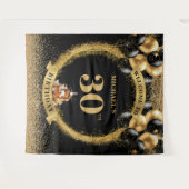 Tenture Bannière Chic 30th Man Birthday Whiskey Photo Part (Devant (Horizontal))