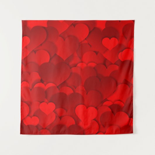 Tenture Bannière coeurs texture un coeur (Devant)