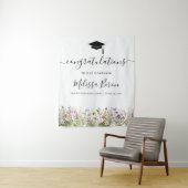 Tenture Bannière colorée Fleur sauvage Graduation (En situation)