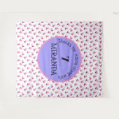 Tenture Bannière d'anniversaire Cowgirl (Devant (Horizontal))