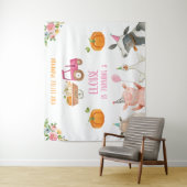 Tenture Bannière d'anniversaire de la ferme avec des anima (En situation)