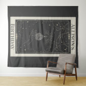 Tenture Bannière d'anniversaire de la Fortune de tir mysti (En situation (horizontale))