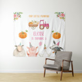 Tenture Bannière d'anniversaire Ferme Animaux de la ferme  (En situation (horizontale))