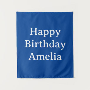 Tenture Bannière d'anniversaire personnalisée Drapeau de n