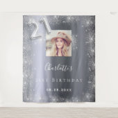 Tenture Bannière de bienvenue pour un 21e anniversaire en (Devant)