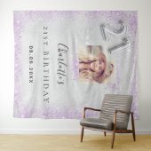 Tenture Bannière de bienvenue pour un anniversaire 21 ans  (En situation (horizontale))