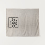 Tenture Bannière de chemin de table beige Logo d'entrepris (Devant (Horizontal))