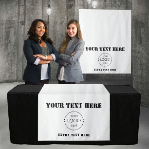 Tenture Bannière de chemin de table de Pop Up Shop Logo po