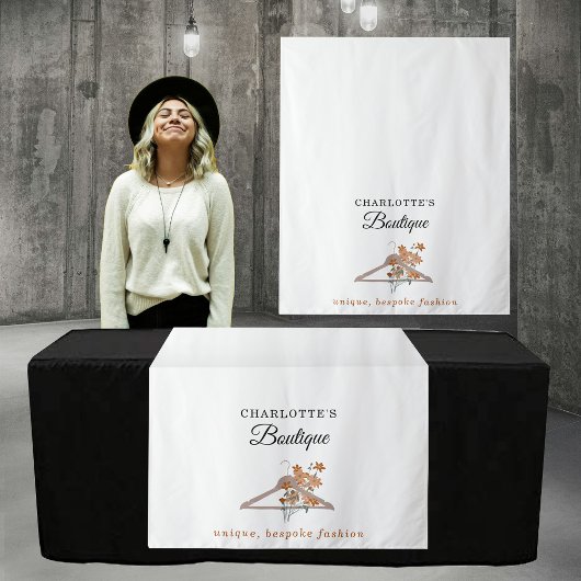 Tenture Bannière de chemin de table pour boutique de mode 