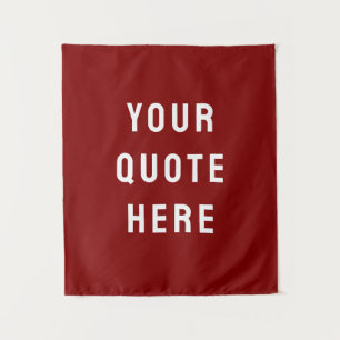 Tenture Bannière de citation personnalisée pour votre mur 