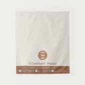 Tenture Bannière de coureur de table d'affaires Boho Logo (Devant)