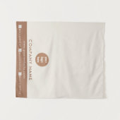 Tenture Bannière de coureur de table d'affaires Boho Logo (Devant (Horizontal))