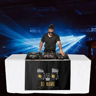 Tenture Bannière de coureur de table de platine de DJ de m