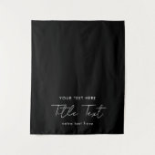 Tenture Bannière de coureur de table personnalisée Script  (Devant)