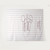 Tenture Bannière de douche de mariée personnalisée - Décor (Devant (Horizontal))