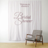 Tenture Bannière de douche de mariée personnalisée - Décor (En situation)