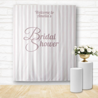 Tenture Bannière de douche de mariée personnalisée - Décor
