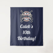 Tenture Bannière de fête d'anniversaire pour l'équipe d'ét (Devant)