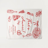 Tenture Bannière de fête de bachelorette italienne That's  (Devant (Horizontal))