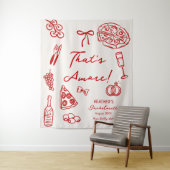 Tenture Bannière de fête de bachelorette italienne That's  (En situation)