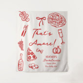 Tenture Bannière de fête de bachelorette italienne That's  (Devant)