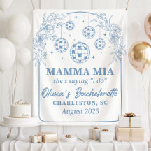 Bannière de fête de Bachelorette Mamma Mia, Elle D