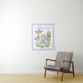 Tenture Bannière de fond de Baby Shower Purple Safari (En situation)