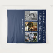 Tenture Bannière de fond de collage photo 95e anniversaire (Devant (Horizontal))