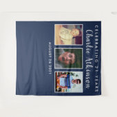 Tenture bannière de fond de collage photo d'anniversaire 2 (Devant (Horizontal))