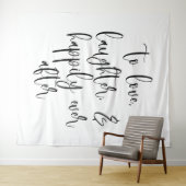 Tenture Bannière de fond de mariage élégant - Amour, rire (En situation (horizontale))