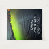 Tenture Bannière de fond de mariage M. et Mme. écriture Au (Devant (Horizontal))