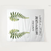 Tenture Bannière de fond de mariage M. et Mme, écriture cl (Devant (Horizontal))