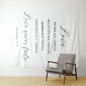 Tenture Bannière de fond de mariage moderne (En situation (horizontale))