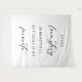 Tenture Bannière de fond de mariage rustique (Devant (Horizontal))