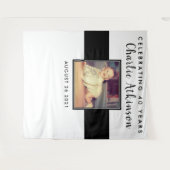 Tenture bannière de fond pour photo d'anniversaire 40 ans (Devant (Horizontal))