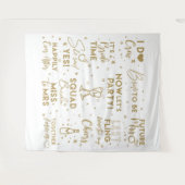 Tenture Bannière de fond pour photobooth avec texte doré p (Devant (Horizontal))