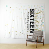 Tenture bannière de fond pour Photobooth d'anniversaire po (En situation (horizontale))