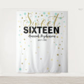 Tenture bannière de fond pour photobooth d'anniversaire sw (Devant)