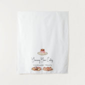 Tenture Bannière de gâteaux de coureur de table d'affaires (Devant)