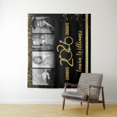 Tenture Bannière de graduation personnalisée Collage photo (En situation)