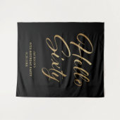 Tenture Bannière de la fête du 60e anniversaire (Devant (Horizontal))