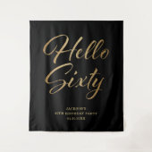 Tenture Bannière de la fête du 60e anniversaire (Devant)