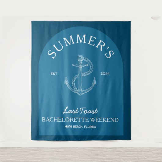 Tenture Bannière de l'enterrement de vie de jeune fille mo (Devant)