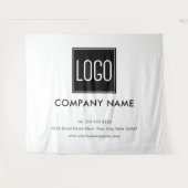 Tenture Bannière de logo d'entreprise pour salon professio (Devant (Horizontal))